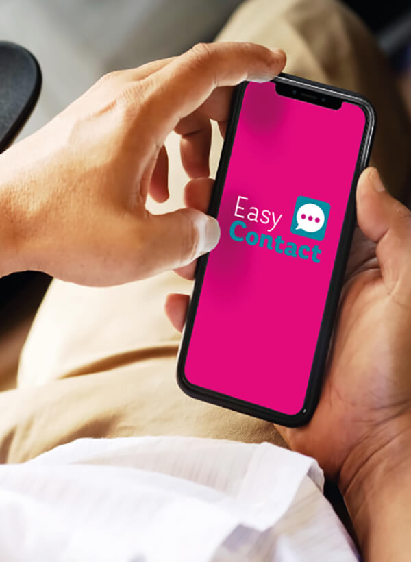 EasyContact auf dem Smartphone