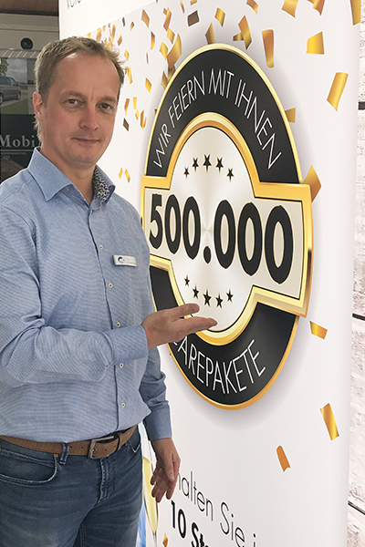 500.000 carepakete - Ein Grund zum Feiern!