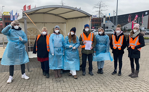 Care integral betreibt Lübecks Corona-Schnelltestzentrum am Citti-Park in Lübeck