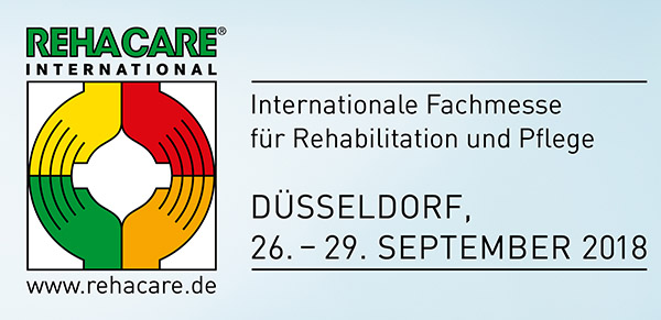 Rehacare 2018 - Internationale Fachmesse für Rehabilitation und Pflege im September in Düsseldorf